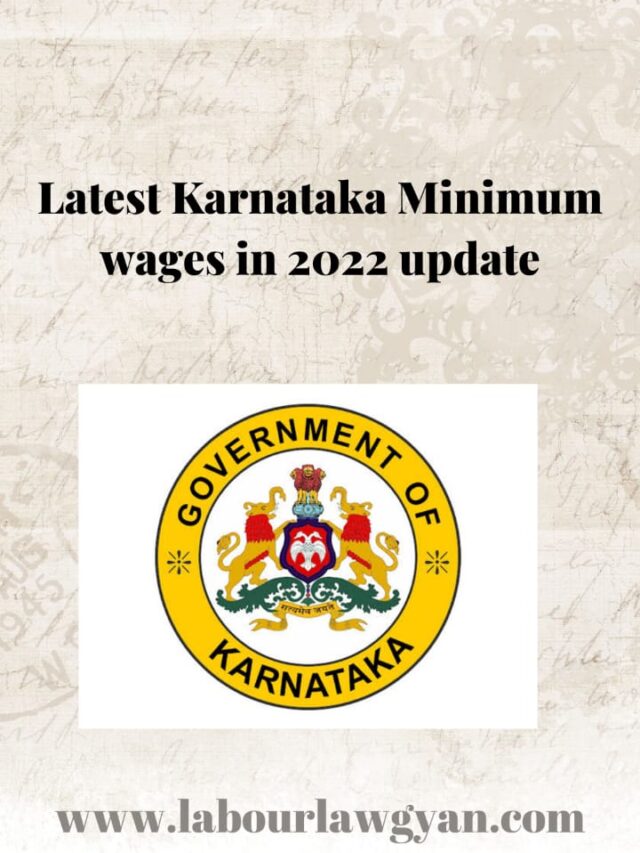 Latest Karnataka Minimum Wages in 2022 Labour Law Gyan